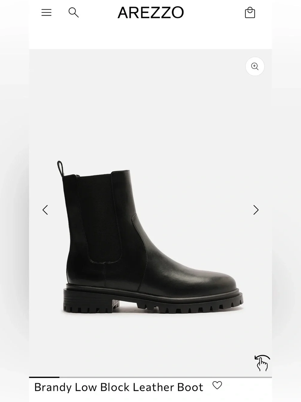 Arezzo black lug